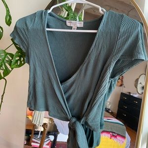 Urban outfitter wrap crop